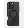 Çexol İtskins Supreme R Carbon Stand MagSafe Apple iPhone 16 Pro Max üçün Black