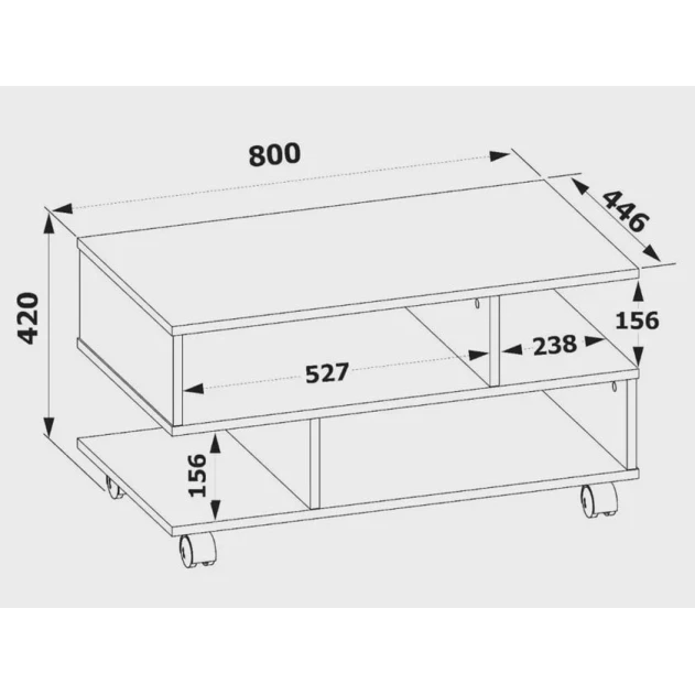 Журнальный стол Art 10 коричневый
