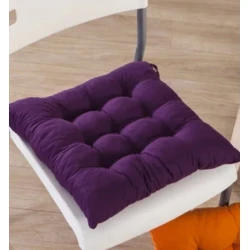 Подушка для стула MiraNova LQ-127, велюр, фиолетовая, 45x45 см