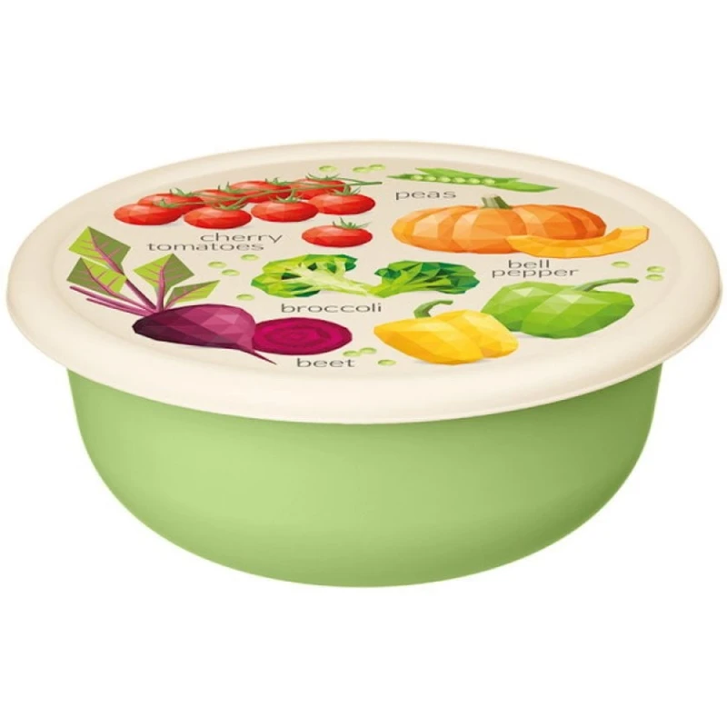 Миска Plast Team, 2100 мл, пластик, зеленый