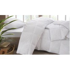 Yorğan Yataş Deluxe 155x215 sm, birnəfərlik, qaz lələyi, ağ