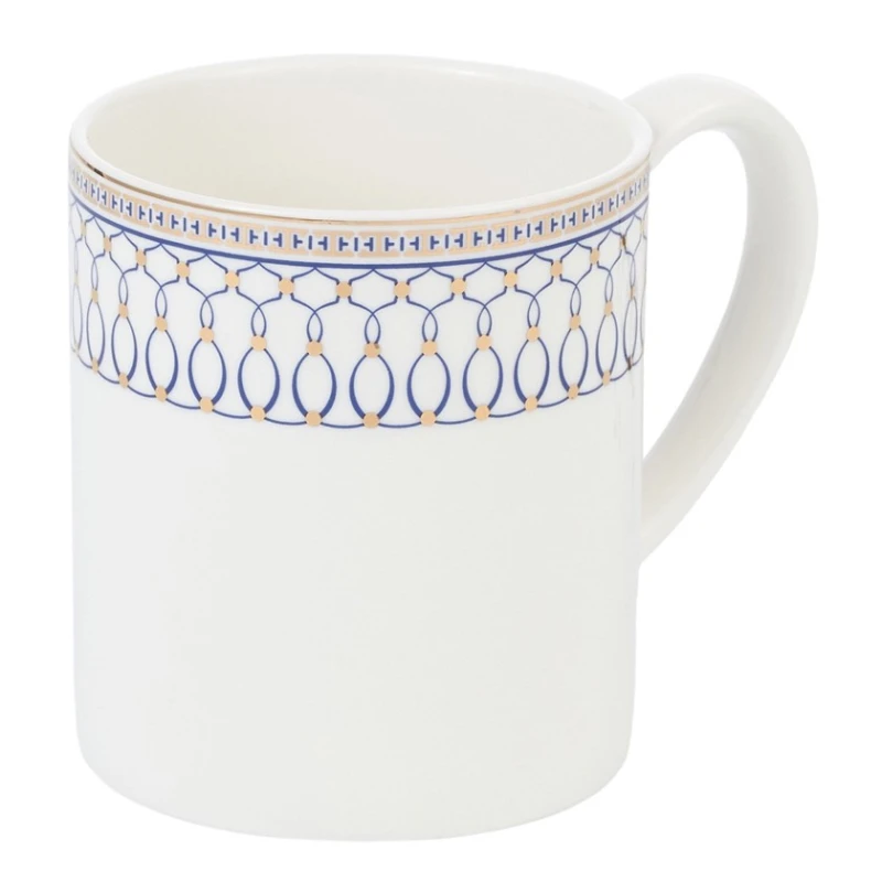 Krujkalar dəsti Gipfel Orpheus 51558, 350 ml, 2 əd, farfor, ağ/göy