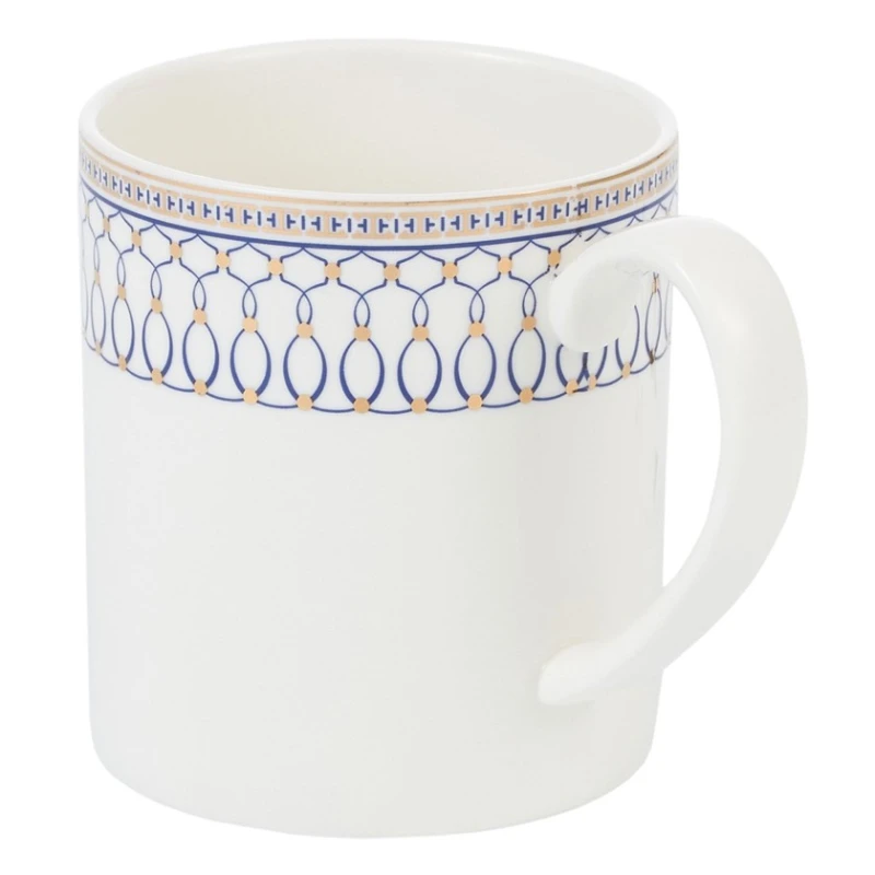 Krujkalar dəsti Gipfel Orpheus 51558, 350 ml, 2 əd, farfor, ağ/göy