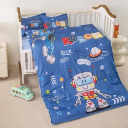 Uşaq yataq dəsti ML11, satin, göy, yorğan üzü 100x150 sm, mələfə 110x160 sm, yastıq üzü 35x45 sm (2 əd) Uşaq yataq dəsti ML11, satin, göy, yorğan üzü 100x150 sm, mələfə 110x160 sm, yastıq üzü 35x45 sm (2 əd)