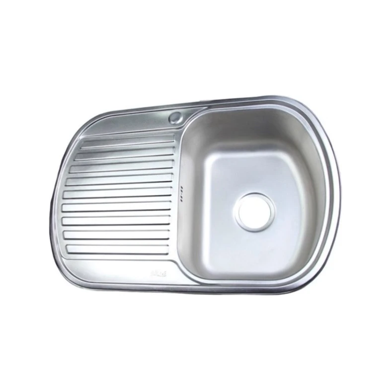 Кухонная мойка U-02, 18 см, серебристая