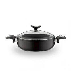 Сковородка-жаровня Leggno, алюминий, черная, 4.4 л, 28 см