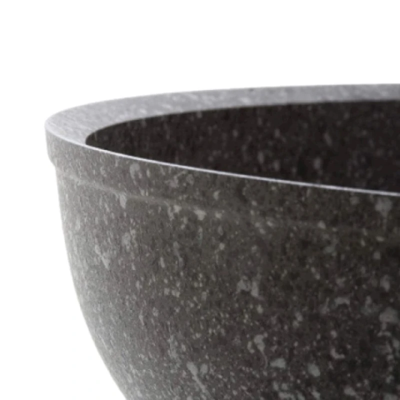 Сковорода Accademia Mugnano Cuore di Pietra, 32 см, алюминий, с антипригарным покрытием и ненагревающейся ручкой, серый