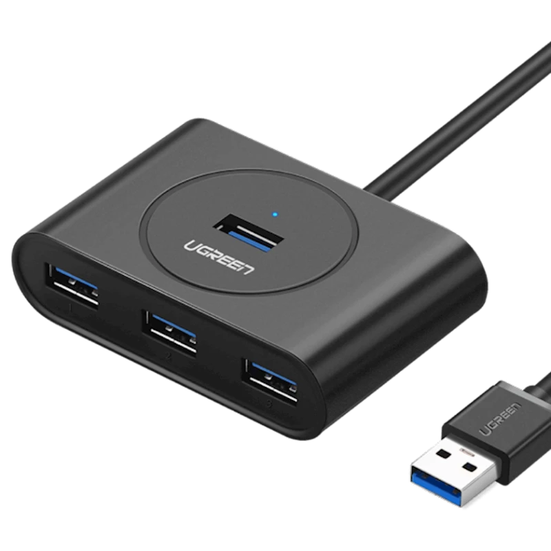 USB HUB Ugreen USB 3.0 4-port Black (20291) USB HUB Ugreen USB 3.0 4-port Black (20291)