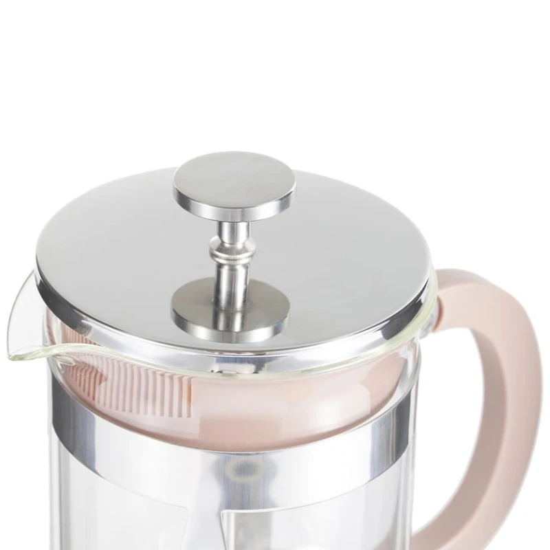 Frenç-press Werner Eletto 51816, 800 ml, borosilikat şüşə/paslanmayan polad, bej/şəffaf