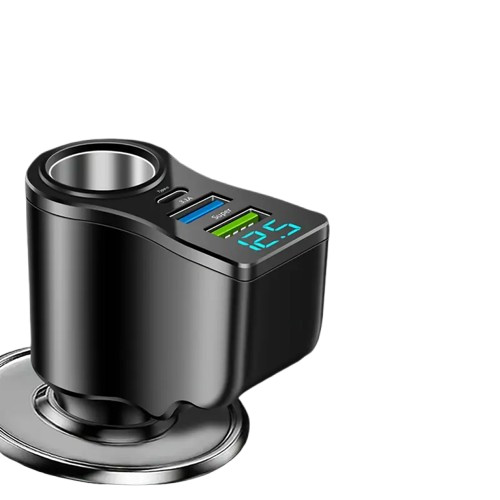 Автомобильное зарядное устройство 4-in-1 Dual USB Type-C Автомобильное зарядное устройство 4-in-1 Dual USB Type-C