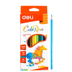Набор цветных карандашей Deli ColoRun C00100, 12 шт