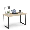 Письменный стол Soma Bliss, ЛДСП/металл, черный/бежевый, 120x70x75 см