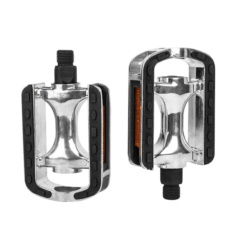 Велосипедные педали 0258, черные/серебристые, 2 шт