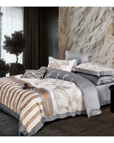 Yataq dəsti MiraNova Sateen D’lux CTS-246, yorğan üzü 200x220 sm, mələfə 240x260 sm, 2 əd. yastıq üzü, 50x70 sm, ikinəfərlik, satin, rəngbərəng