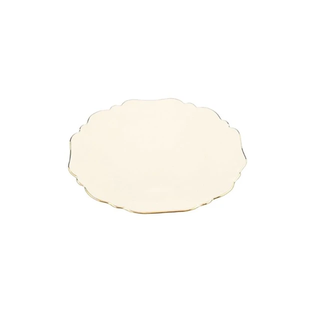 Boşqab Porland Tide Altın Yaldız, farfor, ağ, 21 sm