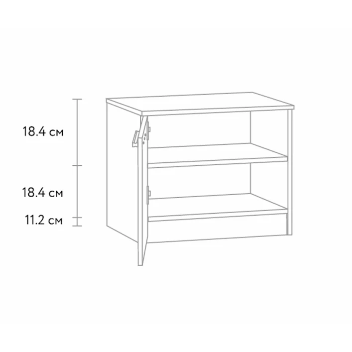 Tumba Vio 12115551, LDSP, ağ, 59x43x48 sm Tumba Vio 12115551, LDSP, ağ, 59x43x48 sm