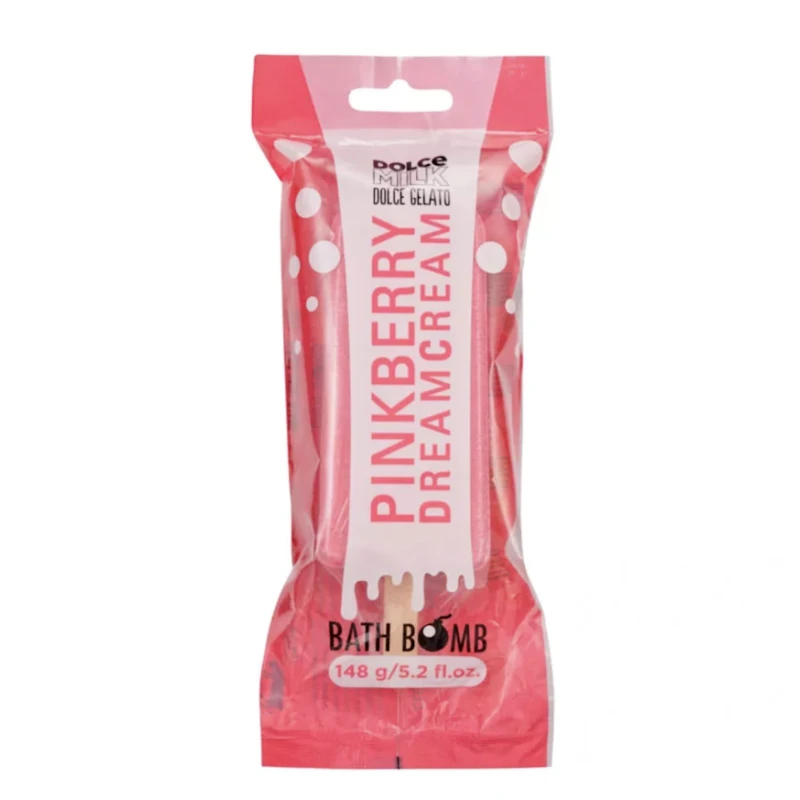 Бомбочка для ванны Dolce Milk Pinkberry Dream Cream, 148 г Бомбочка для ванны Dolce Milk Pinkberry Dream Cream, 148 г