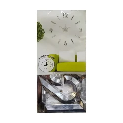 Настенные часы SS-065, 60 см, серебристые