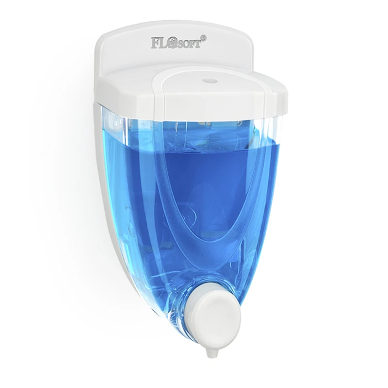 Дозатор для жидкого мыла Flosoft F015 350 мл, белый/прозрачный, пластик (TM.23758) Дозатор для жидкого мыла Flosoft F015 350 мл, белый/прозрачный, пластик (TM.23758)