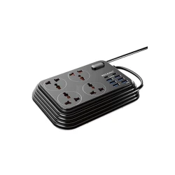 Şəbəkə filtri Belking BK 3605 2 m, 4-rozetkalı Black