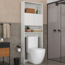 Stellaj 12115643, LDSP, ağ, 182x69x21 sm