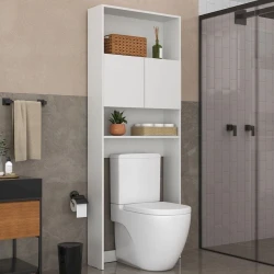 Стеллаж 12115643, ЛДСП, белый, 182x69x21 см Стеллаж 12115643, ЛДСП, белый, 182x69x21 см