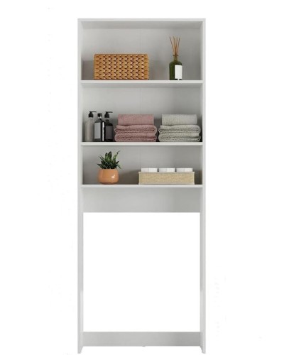Stellaj 12115643, LDSP, ağ, 182x69x21 sm
