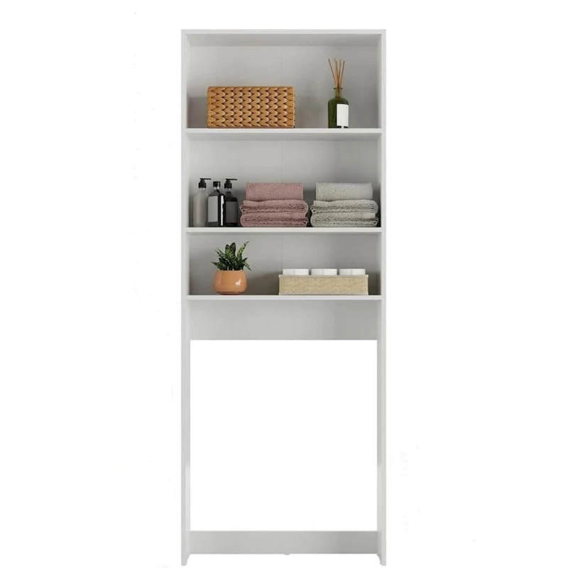 Stellaj 12115643, LDSP, ağ, 182x69x21 sm Stellaj 12115643, LDSP, ağ, 182x69x21 sm