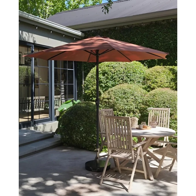 Садовый зонт JYSK Halk, Ø300x248 см, сталь/полиэстер, терракотовый Садовый зонт JYSK Halk, Ø300x248 см, сталь/полиэстер, терракотовый