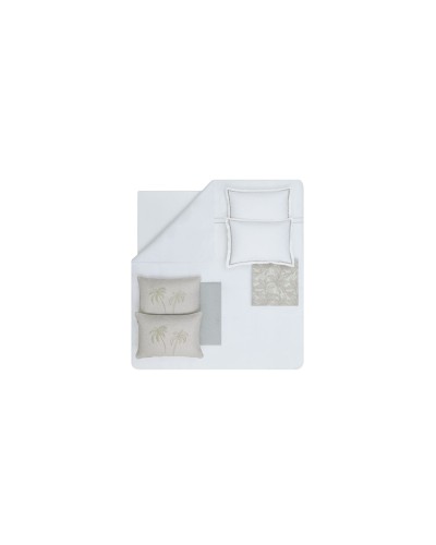 Yataq dəsti Yataş Belis Fall Winter, ikinəfərlik Avro mələfə ilə, yorğan üzü 200х220 sm, mələfə 240x260 sm, 4 əd yastıq üzü 50x70 sm, örtük 230x240 sm, pled 140x190 sm, Vizon