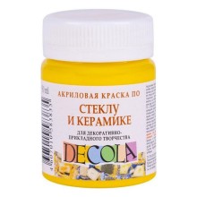 Akril boya şüşə və keramika üçün Decola, Sarı açıq, 50 ml
