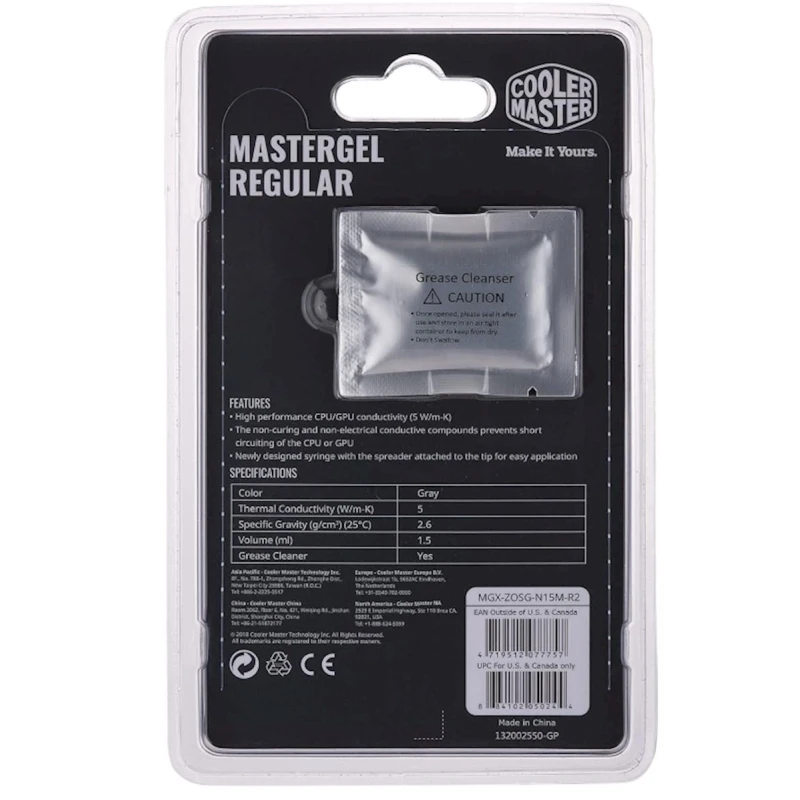 Термопаста Cooler Master, 1.5 г Термопаста Cooler Master, 1.5 г