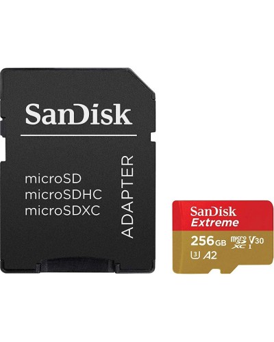 Yaddaş kartı SanDisk Extreme PLUS 256GB microSDXC UHS-I Memory Card 4K (SDSQXBD-256G-AN6MA)