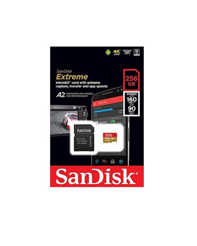 Yaddaş kartı SanDisk Extreme PLUS 256GB microSDXC UHS-I Memory Card 4K (SDSQXBD-256G-AN6MA)