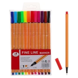 Набор фломастеров Fine line marker 1688-12, 12 цветов
