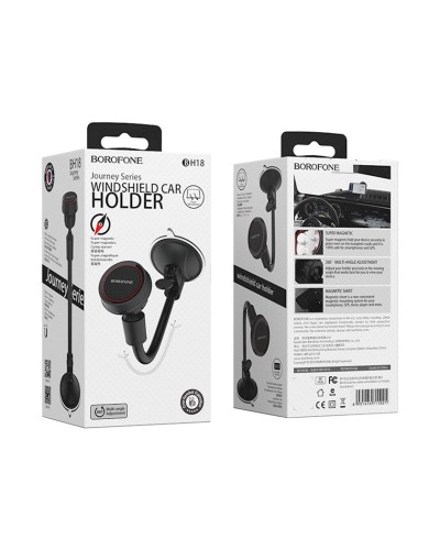 Avtomobil üçün telefon tutacağı Borofone Journey BH18, Qara