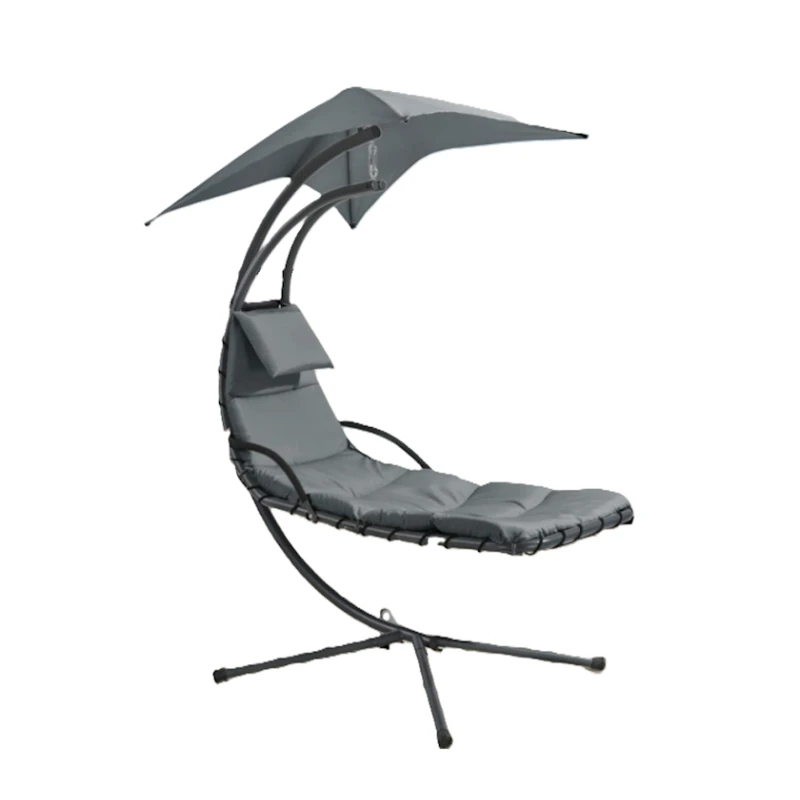 Шезлонг, 105x195x205 см, алюминий/текстиль, серый Шезлонг, 105x195x205 см, алюминий/текстиль, серый