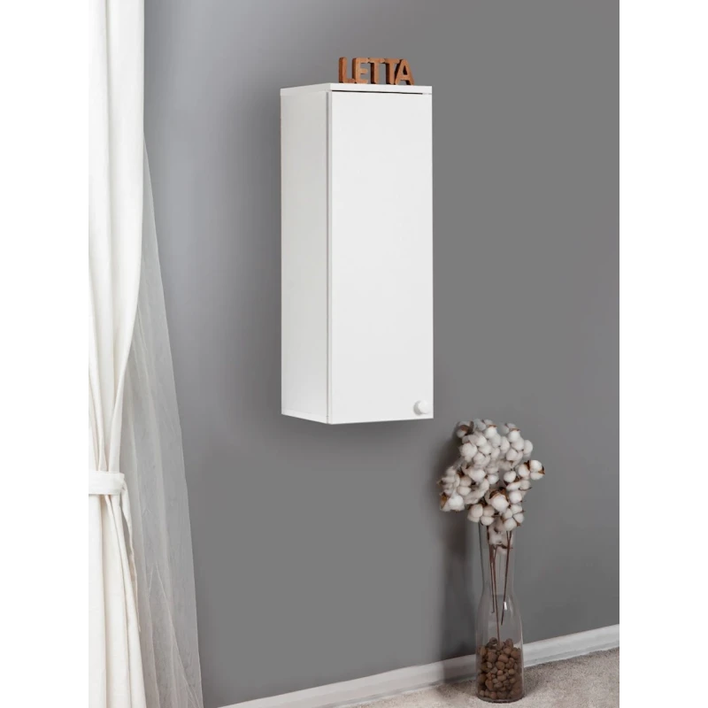 Шкаф-пенал Letta белый, 75.5x25x27 см Шкаф-пенал Letta белый, 75.5x25x27 см