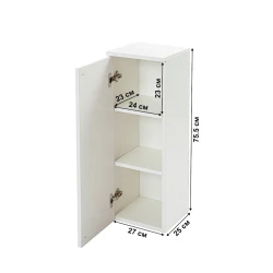 Шкаф-пенал Letta белый, 75.5x25x27 см Шкаф-пенал Letta белый, 75.5x25x27 см