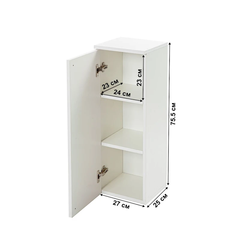 Шкаф-пенал Letta белый, 75.5x25x27 см Шкаф-пенал Letta белый, 75.5x25x27 см