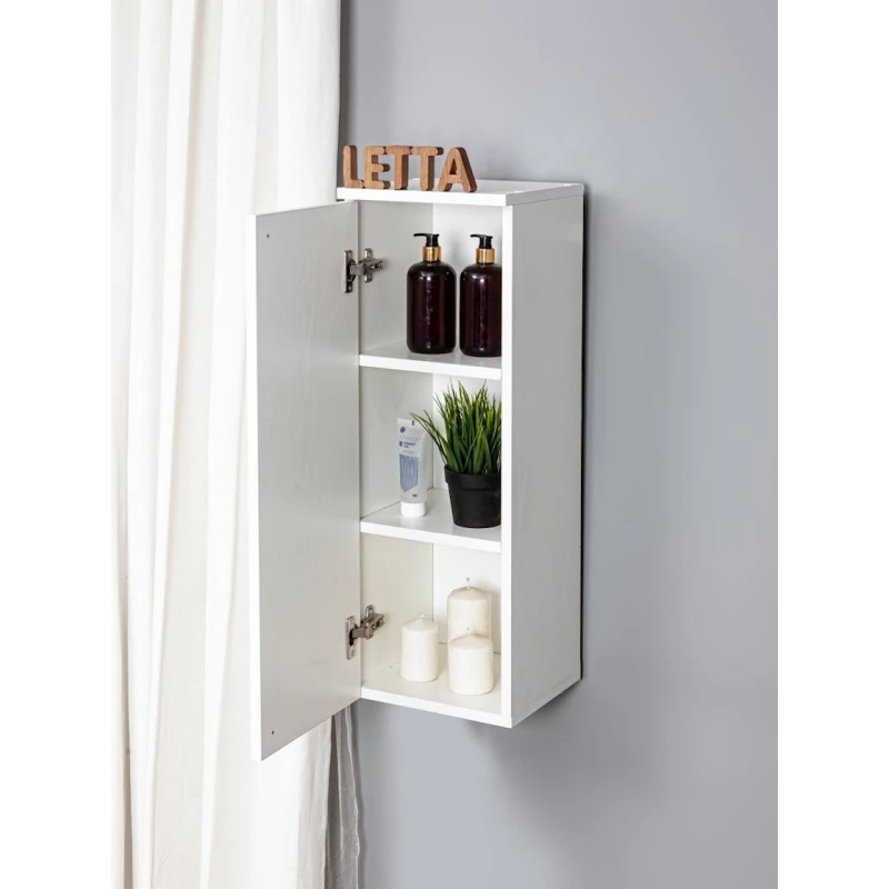 Шкаф-пенал Letta белый, 75.5x25x27 см Шкаф-пенал Letta белый, 75.5x25x27 см