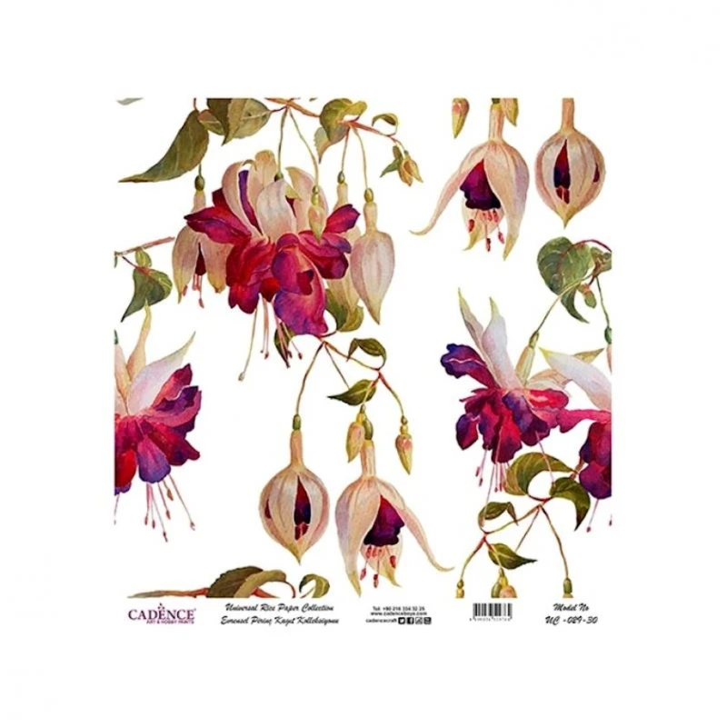 Рисовая бумага универсальная для декупажа Cadence 30x32, UC-029-30 Рисовая бумага универсальная для декупажа Cadence 30x32, UC-029-30