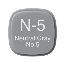 Маркер Copic Classic, N-5, Neutral Gray, No.5, двусторонний, серый