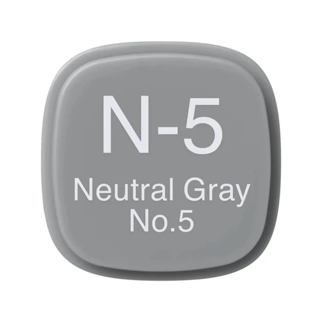 Маркер Copic Classic, N-5, Neutral Gray, No.5, двусторонний, серый Маркер Copic Classic, N-5, Neutral Gray, No.5, двусторонний, серый
