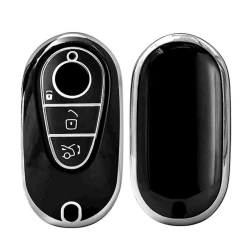 Avtomobil açarı üçün çexol AVTO085291 Mercedes-Benz, qara/gümüşü