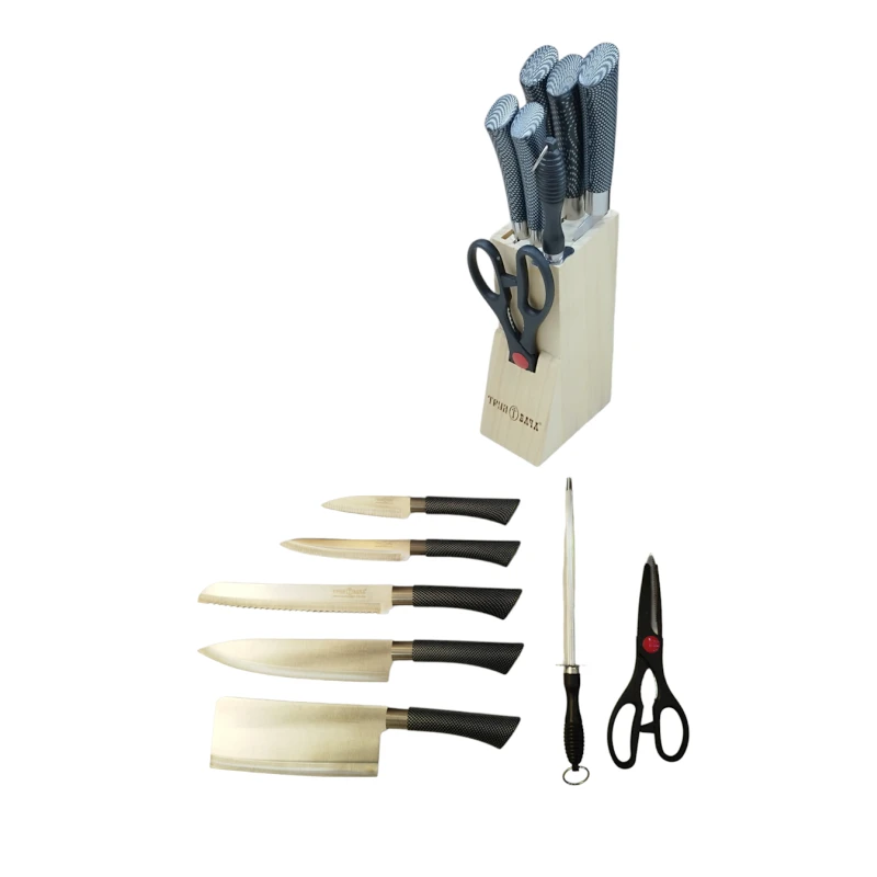 Набор ножей Труд-Вача, черный/серый, 7 шт