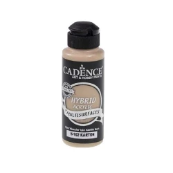 Yarımat akril boya Cadence Hybrid Acrylic For Multisurfaces H-102 Cardboard 120 ml