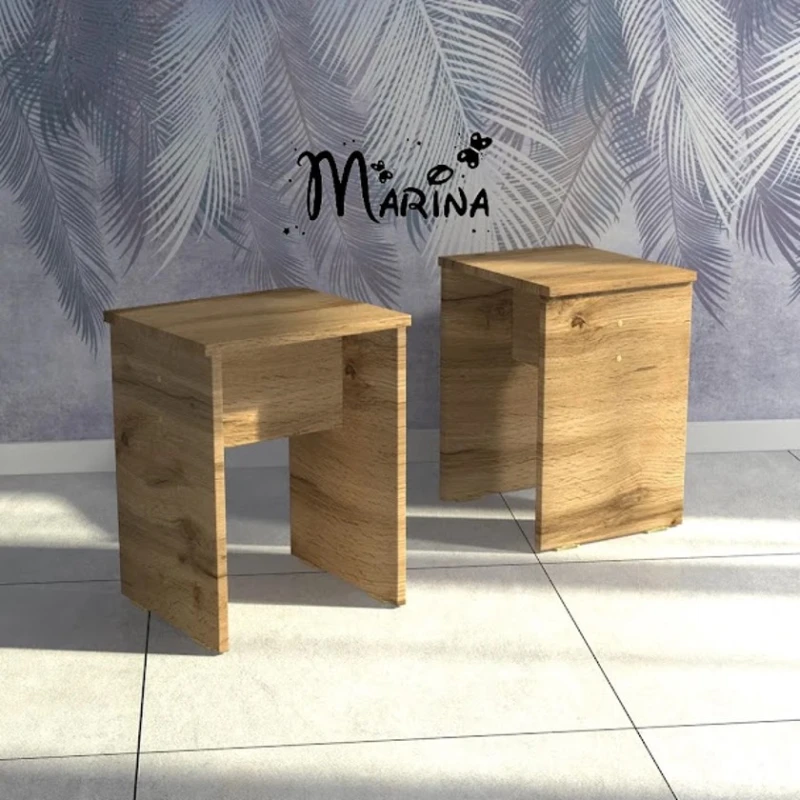 Стул Marina 3563_M25StulStolmaxiVot, ЛДСП, 45x35x35 см, коричневый Стул Marina 3563_M25StulStolmaxiVot, ЛДСП, 45x35x35 см, коричневый