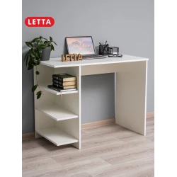 Письменный стол Letta Light White, 100х55х76 см, ЛДСП, белый
