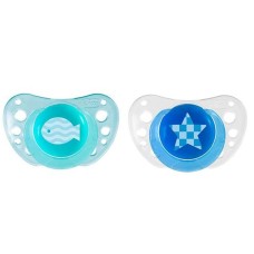 Əmziklər dəsti Chicco Physio Air Boy Blue, 6 aydan, silikon, 2 əd, mavi